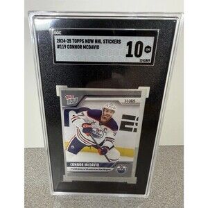 2024-25 Topps Now Nhl Stickers - Connor McDavid #119 /365 SGC Gem Mint 10
